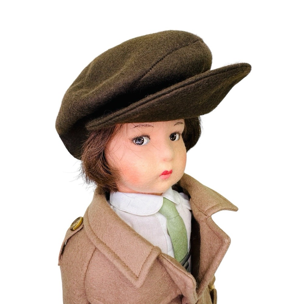 Lenci 'Nanni' Doll In Detective Outfit Handmade Felt Doll #962538 Italy 1980s - Picture 3 of 13